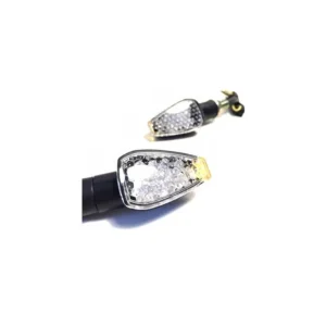 Bon Plan Paire de Clignotants moto Noirs DESIGN LEDS - Homologués