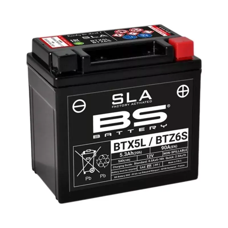 Commande En Gros BS Battery 1080663 Batterie BS BATTERY SLA sans entretien activé usine - BTX5L / BTZ6S