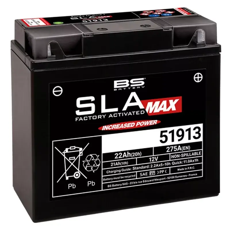 BS Battery 1080695 Batterie BS BATTERY SLA Max sans entretien activé usine - 51913 Vente Flash