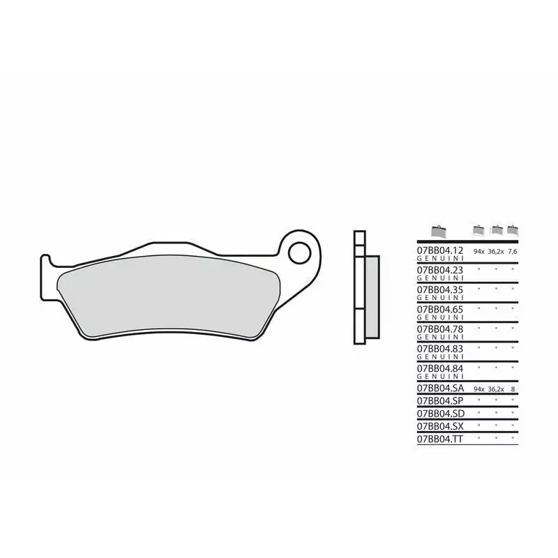 Expédition Rapide Brembo 1090519 Plaquettes de frein BREMBO carbone céramique - 07BB04CC
