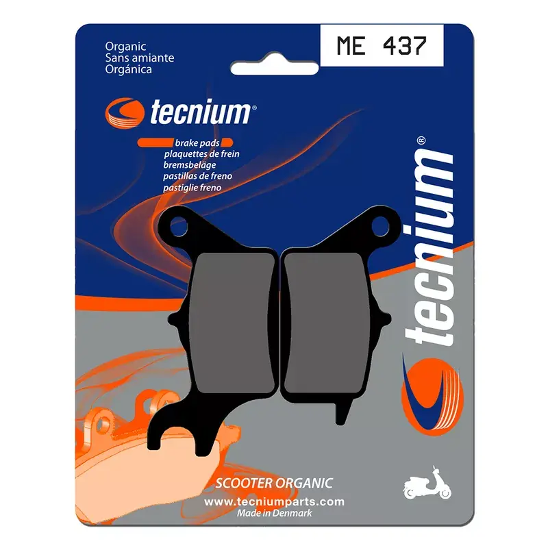Tecnium 1090541 Plaquettes de frein droite TECNIUM organique - ME437 Haute Qualité