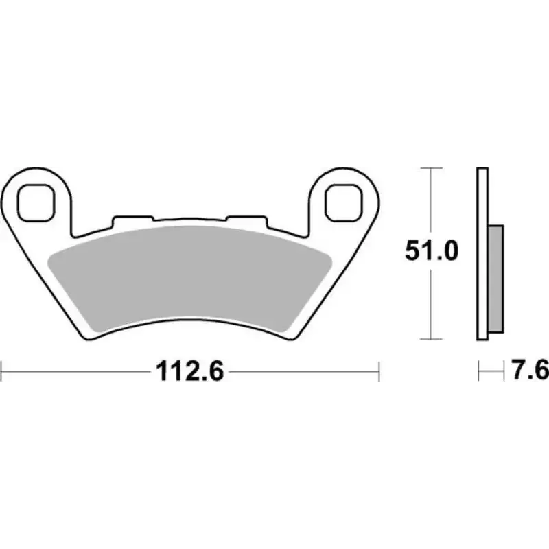 Dernier Modèle Tecnium 1122542 Plaquettes de frein TECNIUM Performance métal fritté - MF444