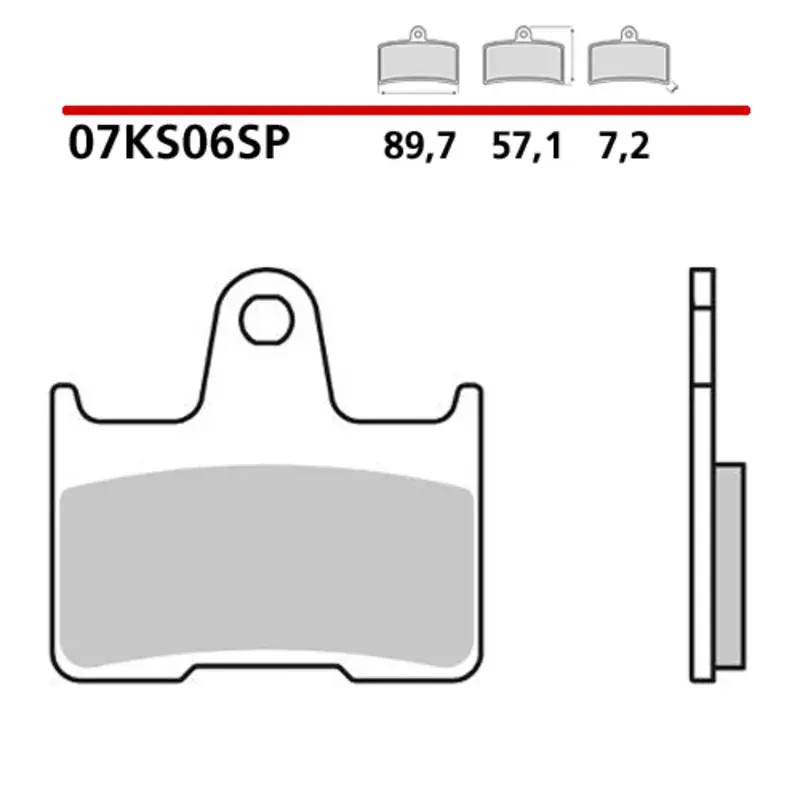 Prix Choc Brembo 1122630 Plaquettes de frein BREMBO métal fritté - 07KS06SP