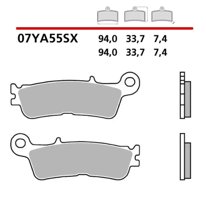 Brembo 1123505 Plaquettes de frein BREMBO Off-Road métal fritté - 07YA55SX Top Vente