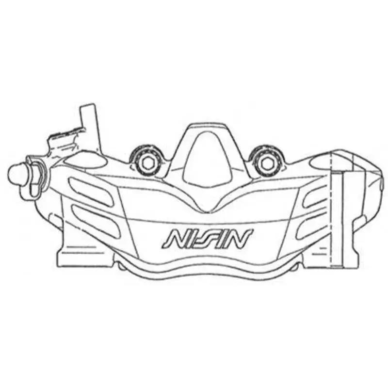 Nissin 1125441001 Etrier de frein 4 pistons radial NISSIN - droit Remise