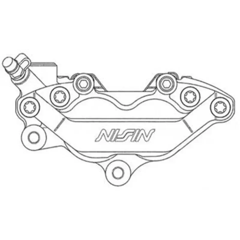 Nissin 1125442001 Etrier de frein 4 pistons axial NISSIN - gauche Retour Gratuit
