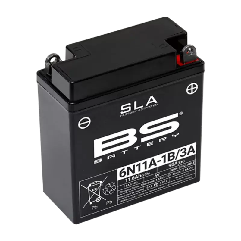Expédition Rapide BS Battery 1114578 Batterie BS BATTERY SLA sans entretien activé usine - 6N11A-1B/3A