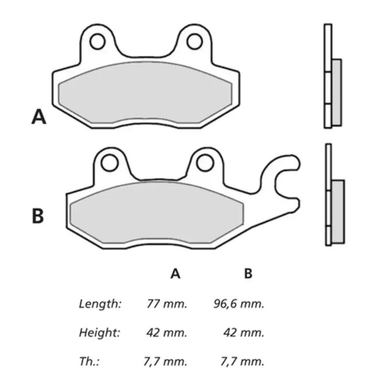 Affaire À Saisir BREMBO RACING 1100777 Plaquettes de frein BREMBO UPGRADE Type M088 Z04 - Racing