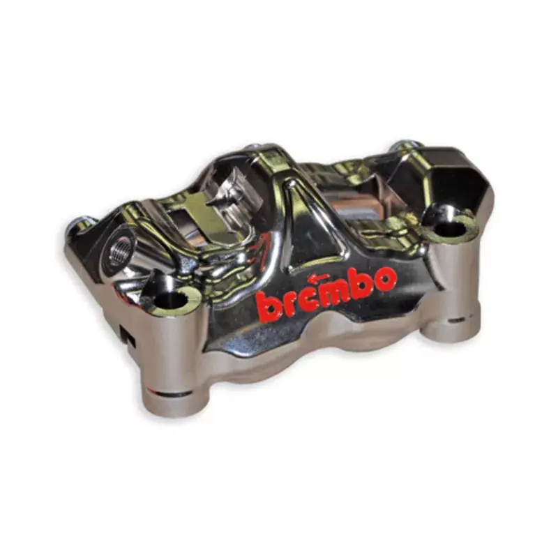 Offre Du Jour BREMBO RACING 1100864 Paire étriers BREMBO UPGRADE GP4RX (usinés CNC nickelé) - 100mm (avec plaquettes)