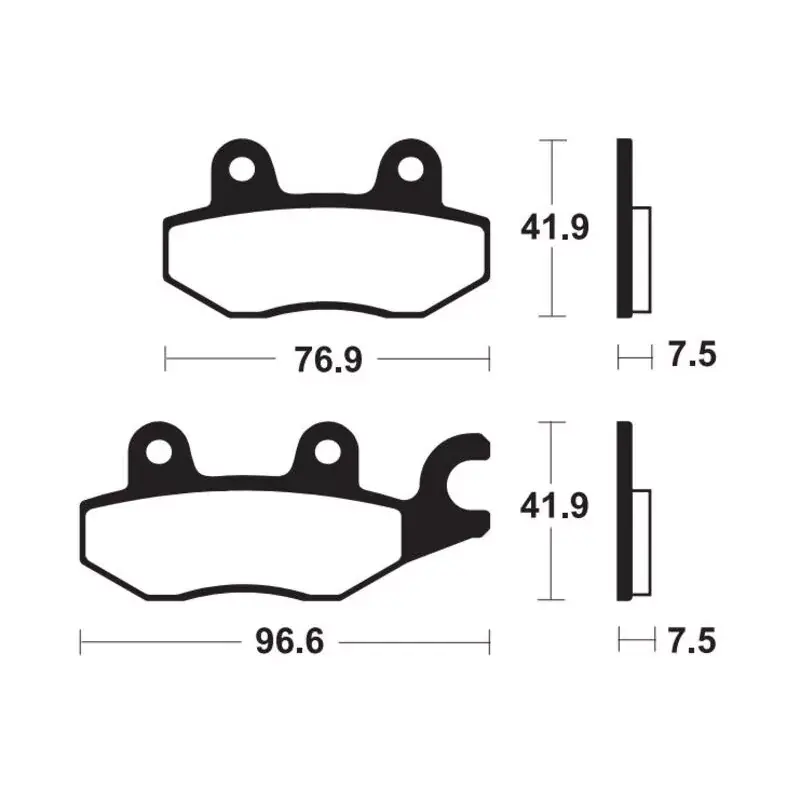 Quantité Limitée Tecnium 1111148 Plaquettes de frein TECNIUM métal fritté - MF455