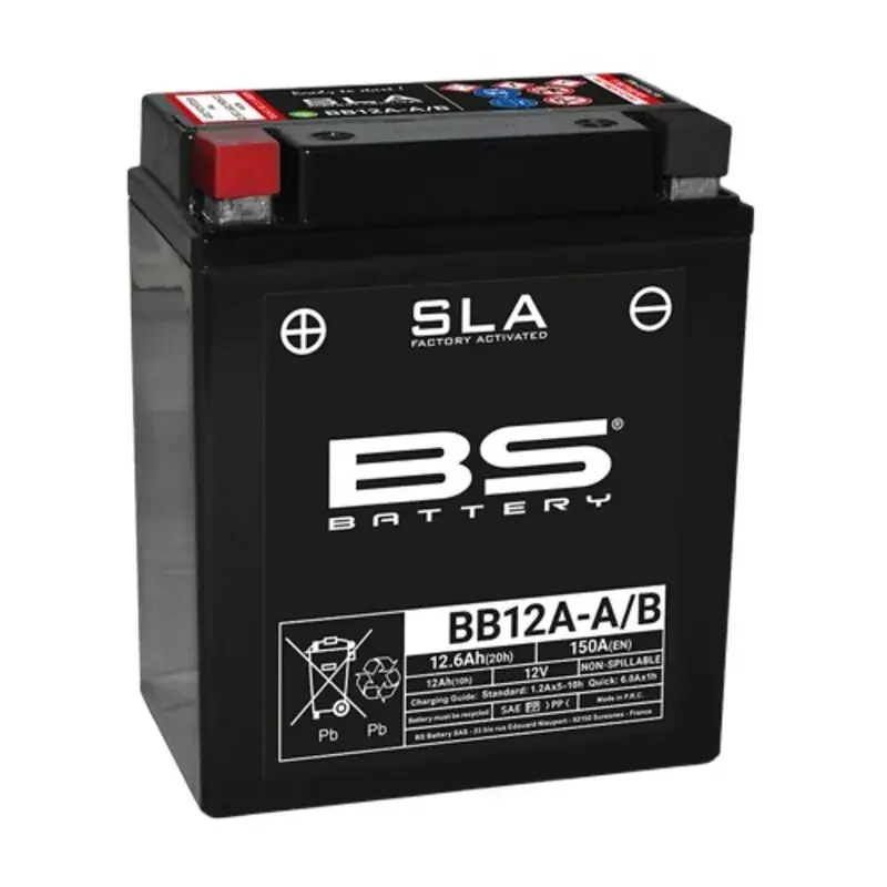 BS Battery 1113774 Batterie BS BATTERY SLA sans entretien activé usine - BB12A-A/B FA Meilleur Choix