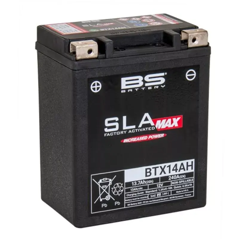 BS Battery 1113775 Batterie BS BATTERY SLA Max sans entretien activé usine - BTX14AH MAX FA Vente Directe
