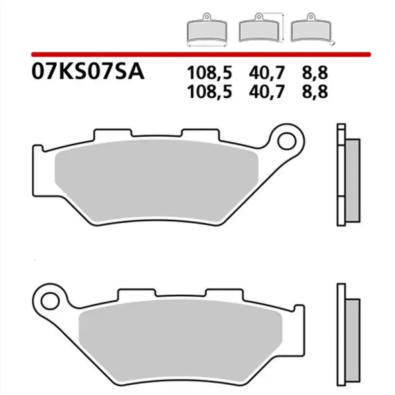 Nouveauté Brembo 1127033 Plaquettes de frein BREMBO métal fritté - 07KS07SA