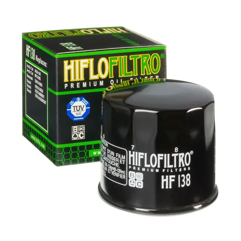 Solde Hiflofiltro 1000469 Filtre à huile HIFLOFILTRO Noir brillant - HF138