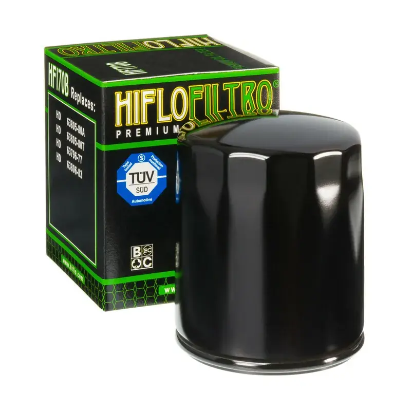Acheter Direct Hiflofiltro 1000498 Filtre à huile HIFLOFILTRO Noir brillant - HF170B