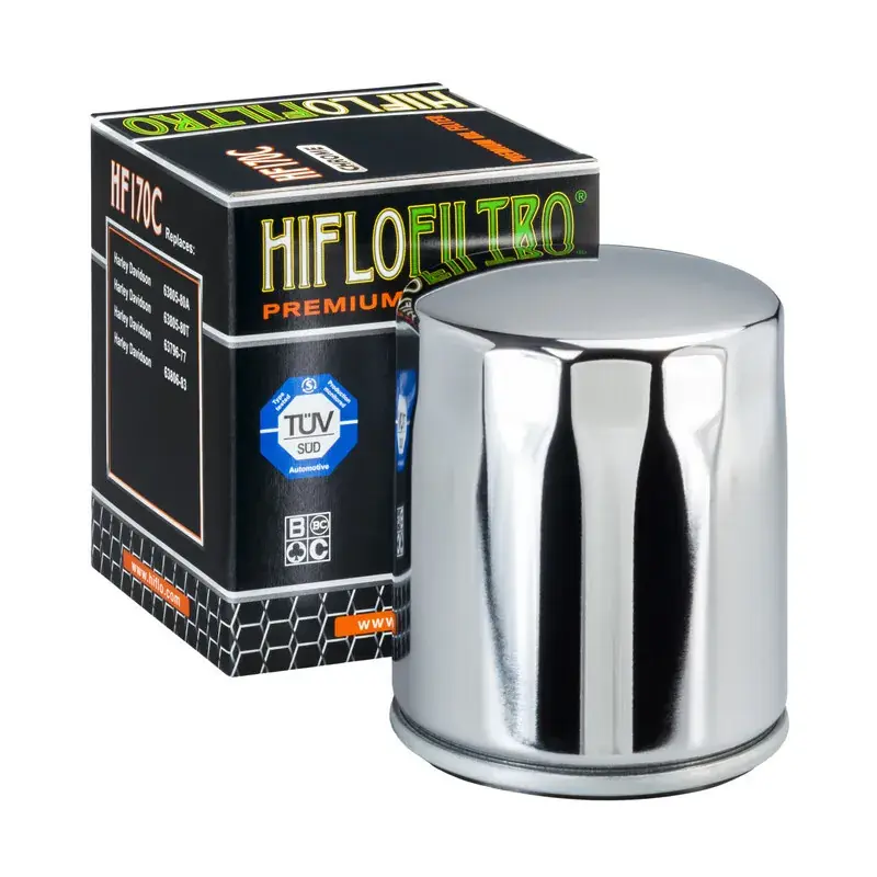 Produit De Marque Hiflofiltro 1000499 Filtre à huile HIFLOFILTRO Chrome - HF170C