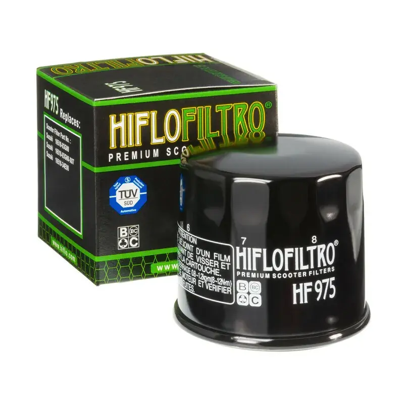 Hiflofiltro 1000558 Filtre à huile HIFLOFILTRO - HF975 Meilleure Vente