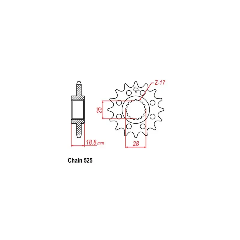 Pas Cher Esjot 50-29033-19 Pignon BMW - 525 - 19 Dents - Similaire JTF405 - Made in Germany