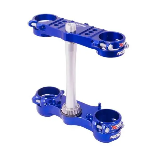 Té de fourche XTRIG ROCS Tech bleu Kawasaki KX250F/450F Prix Réduit