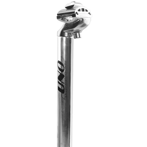 Tige de selle vélo UNO SP 341 - 350mm Ø30.6 argent Certifié