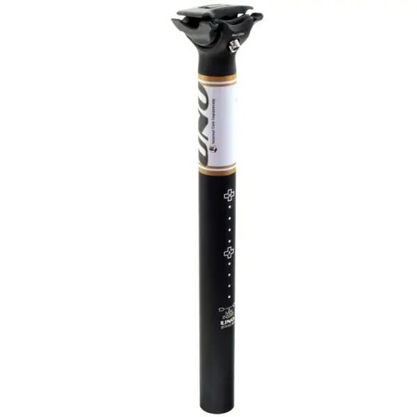 Prix Cassé Tige de selle vélo UNO TS 716 - 350mm Ø31.6 noir/blanc