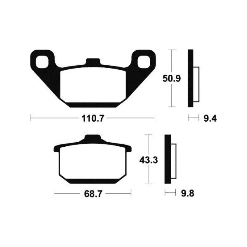 Bon Marché Plaquettes de frein avant KAWASAKI GPZ 900 R 1984-1986 NINJA