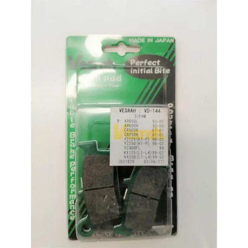 Marque Plaquettes de frein arriere HONDA CR 500 R 1987-1994