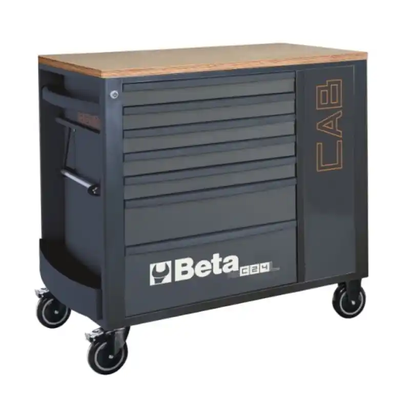 Dernier Modèle Servante mobile d‘atelier BETA RSC24L 7 tiroirs + composition de 196 outils