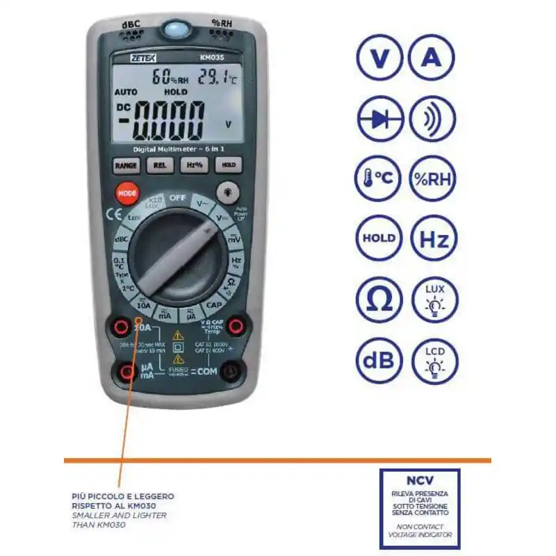 Multimètre digital ZECA Top Vente