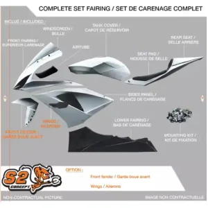 Prix Bas Carénage complet Triumph 765 Street triple 17-22 S2 Concept