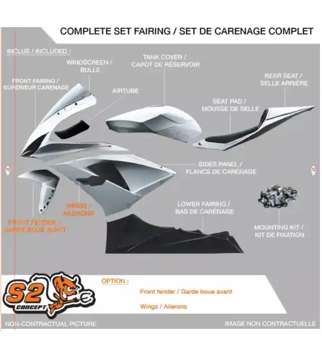 Prix Bas Carénage complet Triumph 765 Street triple 17-22 S2 Concept