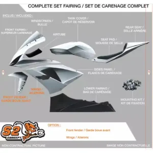 Carénage complet Triumph 765 Street triple RS 23- S2 Concept Prix Bas