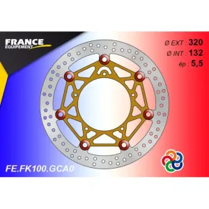 Disque de frein avant racing Yamaha YZF-R1 / R6 France Equipement FK100 Prix Réduit