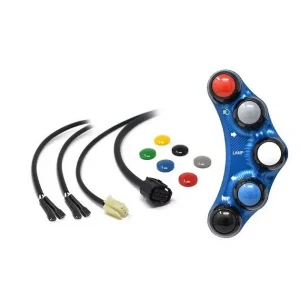 Haute Qualité Commodo racing gauche Yamaha YZF-R7 22- (bleu) Jetprime