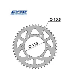 Offre Spéciale Couronne Alu 520 Yamaha YZF-R6 YZF-R7 YZF-R3 GYTR