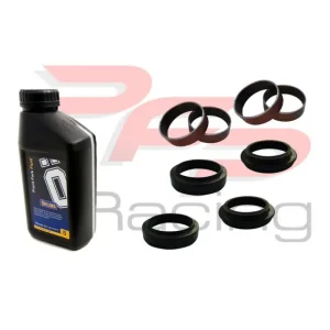 Pack maintenance & entretien fourche ⌀43 ( joints spi, bagues friction, caches poussière, huile ) Ohlins Jusqu'à Épuisement Des Stocks