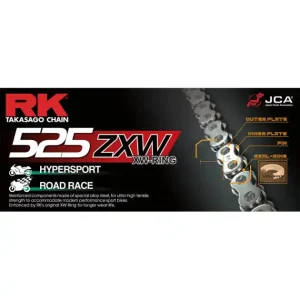 Meilleure Vente Chaîne de transmission Racing RK 525 ZXW ENDURANCE hyper robuste