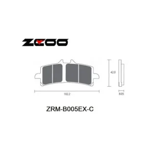 Seulement Aujourd'hui Plaquettes racing endurance pour etriers Brembo ZCOO ZRM-B005EX-C