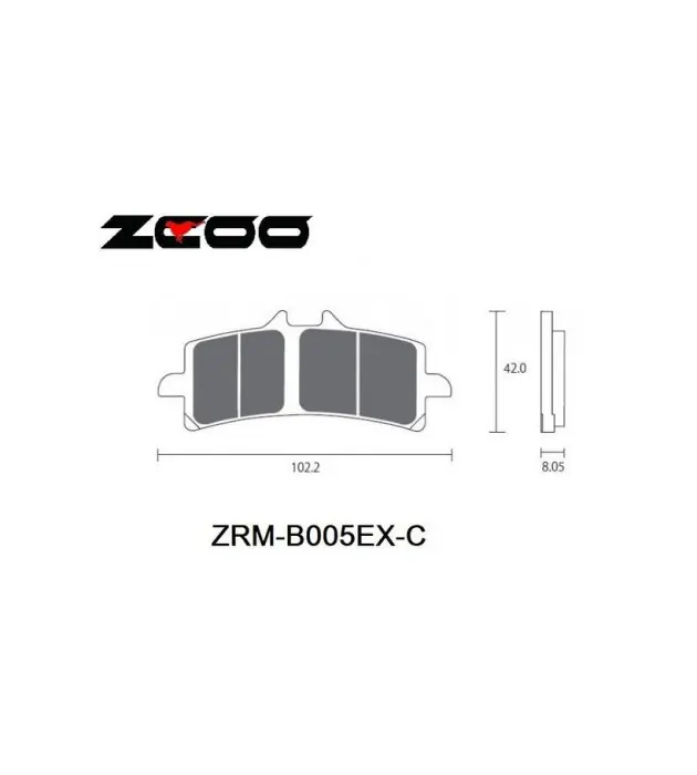 Seulement Aujourd'hui Plaquettes racing endurance pour etriers Brembo ZCOO ZRM-B005EX-C