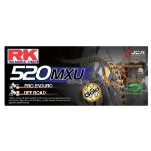 Chaîne de transmission Racing RK 520 MXU GOLD Remise