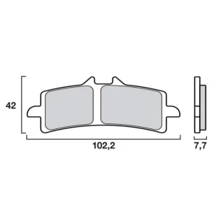 Quantité Limitée Plaquettes pour etriers Brembo M4 / M50 / GP4-RS /GP4-RX / 484 café racer / stylema / OEM