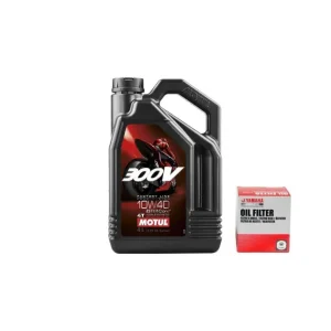 pack vidange motul 300v 10w40 4L + Filtre à huile origine Yamaha YZF-R1/R6/R7/Tmax Promotion