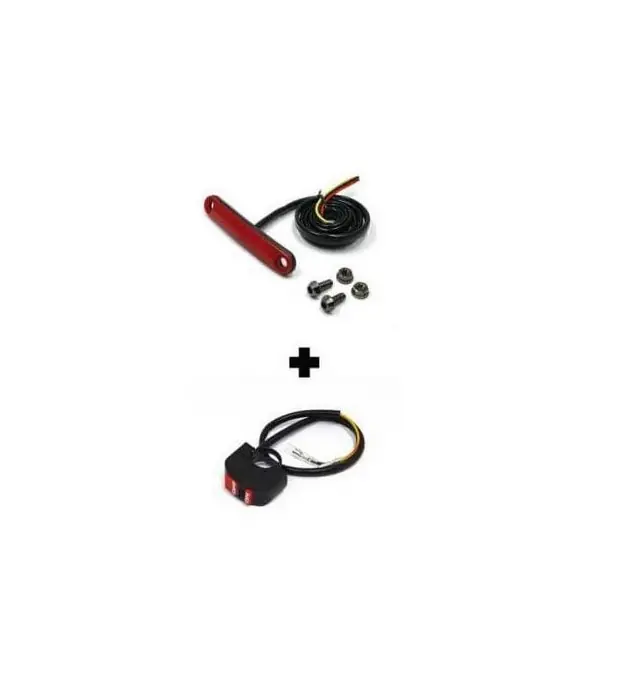 Feu arrière racing universel souple à LED + inter lumière Acheter En Ligne