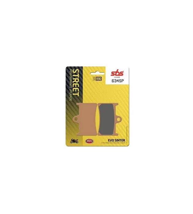 Certifié Plaquettes racing SBS 634RST EVO SINTER Yamaha YZF-R1/R6/R7 SINTER METAL FRITTE