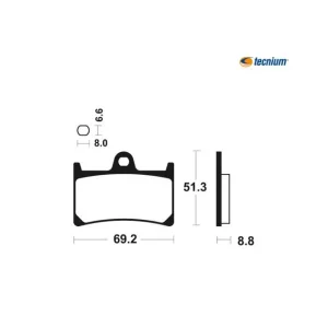 Plaquettes de frein TECNIUM Racing métal fritté MTR134 R1/R6/R7 Achat Immédiat