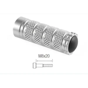 Repose-pieds argent L75mm vis M8x20 Lightech Livraison Express