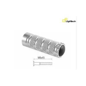 Nouvel Arrivage Repose-pieds argent L75mm vis M8x45 Lightech