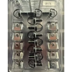 PACK 10 vis dzus anneau 1/4 de tour + attache rapide + rondelles Livraison Express