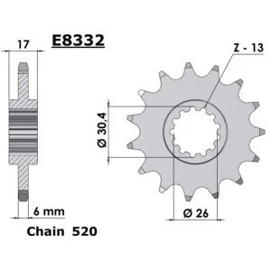 Pignon acier 520 Honda CBR1000RR-R / SP -20 Vente Flash