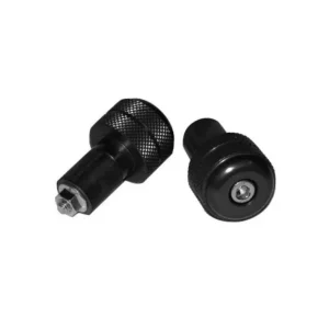 Embout de guidon acier noir Ø18 Soldes